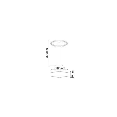 BOLLARD 9W OVAL (Open) Matt Blk 3K IP54 H800mm 355 Lm