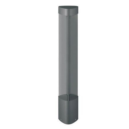 BOLLARD 7W TRNGL Grey 3K IP54 H800mm 120 Lm