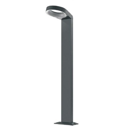 BOLLARD 7W TRNGL Grey 3K IP54 H800mm 120 Lm