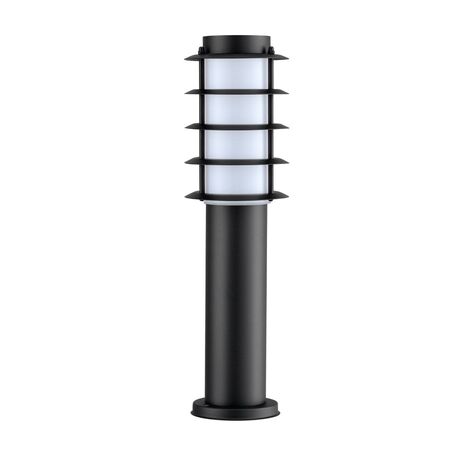 BOLLARD SHORT SS304 ES (Max 18W) BLK LOUVERED IP44