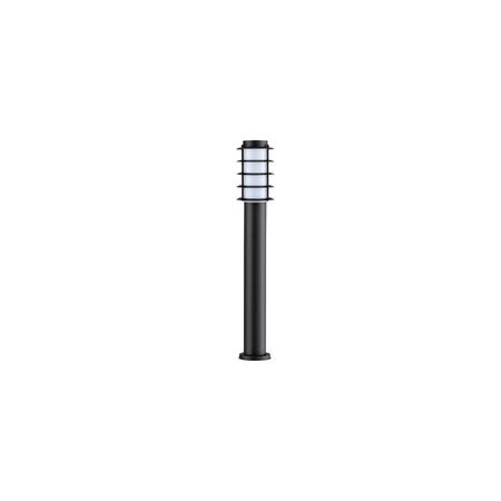BOLLARD SHORT SS304 ES (Max 18W) BLK LOUVERED IP44