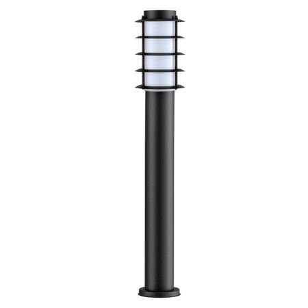 BOLLARD SHORT SS304 ES (Max 18W) BLK LOUVERED IP44