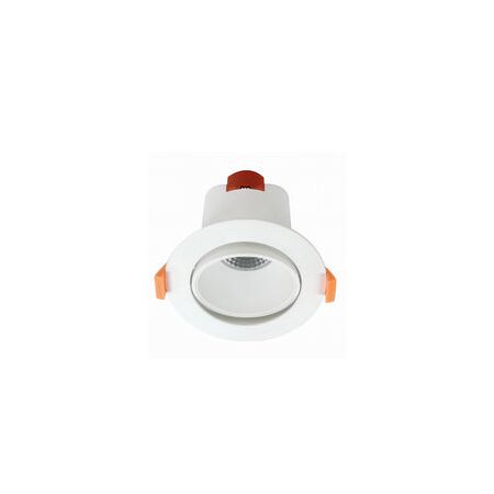 D/L FIXED DIMM 9W RND COB GIMBAL WH Tri IP20 90mm P/C 800 Lm