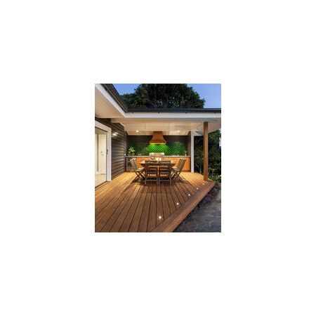 DECK 12V 3W RND SS316 3K IP67 F/Plate 64mm Open 160 Lm
