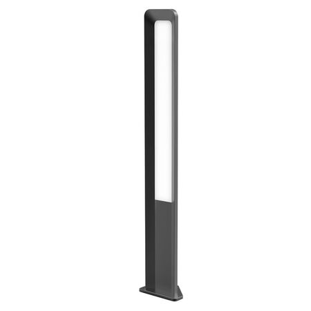 BOLLARD 13W RECT Dark Grey 3K IP54 H500mm 242.19 Lm