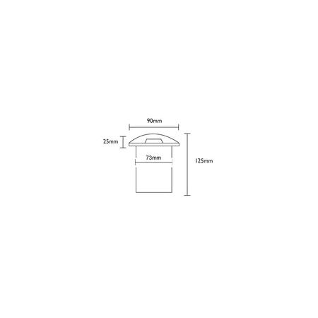 INGROUND MR16 RND SS316 IP67 F/Plate 87mm 4 Eyes