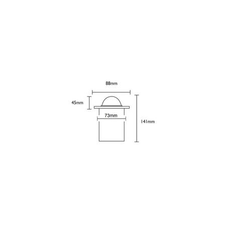 INGROUND MR16 RND SS316 IP67 F/Plate 88mm Eyelid