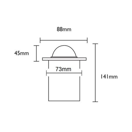 INGROUND MR16 RND SS316 IP67 F/Plate 88mm Eyelid