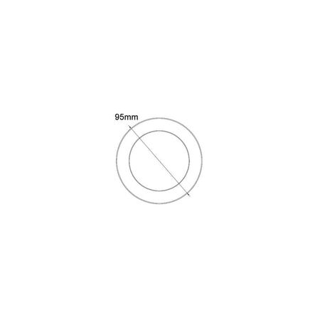 D/L FACEPLATE MATT BLK OD 95mm for NOVADLUX02