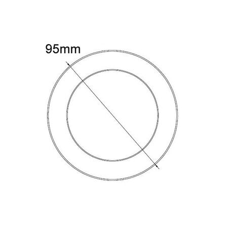 D/L FACEPLATE ANTIQUE BRASS OD 95mm for NOVADLUX02