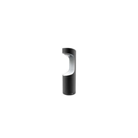 BOLLARD 9W RND Matt Blk w/Wh 3K IP54 H800mm 350 Lm