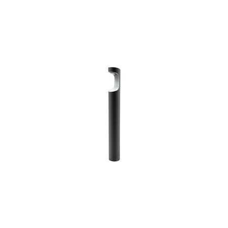 BOLLARD 9W RND Matt Blk w/Wh 3K IP54 H300mm 350 Lm