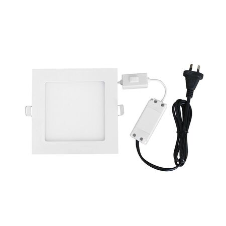 D/L LED DIMM SLIM WH SQ TRI 3K/4K/5K 1550 LM 18W 205MM IP40