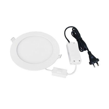 D/L LED DIMM SLIM WH RND TRI 3K/4K/5K 720 LM 9W 135MM IP40
