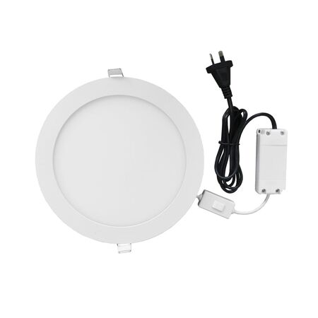D/L LED DIMM SLIM WH RND TRI 3K/4K/5K 720 LM 9W 135MM IP40