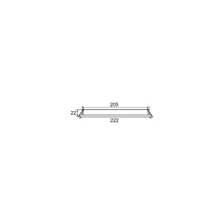 D/L LED DIMM SLIM WH RND TRI 3K/4K/5K 1550 LM 18W 205MM IP40