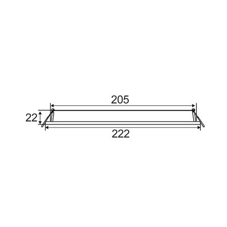 D/L LED DIMM SLIM WH RND TRI 3K/4K/5K 900 LM 12W 155MM IP40