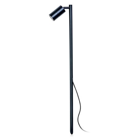 SPIKE S/ADJ 12V MR16 Blk IP65 L1000mm Cable encl Post