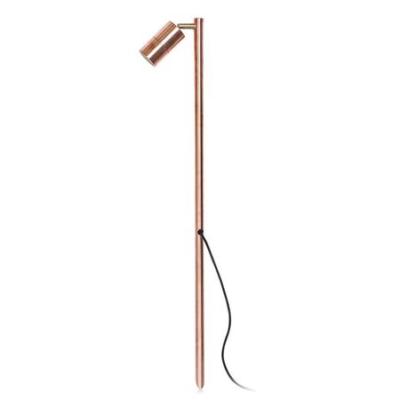 SPIKE S/ADJ 12V MR16 Blk IP65 L1000mm Cable encl Post