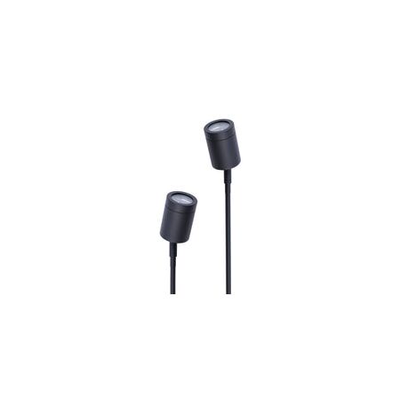 SPIKE S/ADJ 12V MR16 Blk IP65 L626mm Cable encl