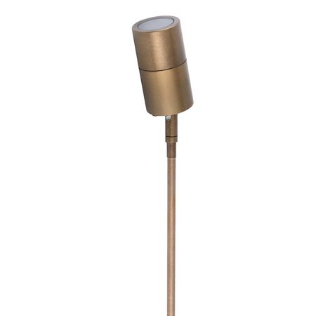 SPIKE S/ADJ 12V MR16 Solid Polished Brass IP65 L650mm Cable encl