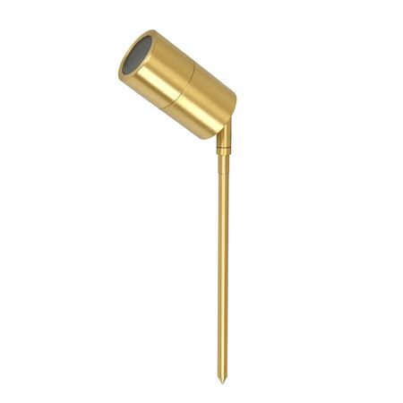 SPIKE S/ADJ 12V MR16 Solid Polished Brass IP65 L650mm Cable encl