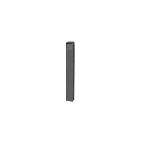 BOLLARD 13W SQ Dark Grey Tri CCT 3/4/6.5K 214/236 /211Lm IP65 H800mm