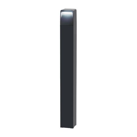 BOLLARD 13W SQ Dark Grey Tri CCT 3/4/6.5K 214/236 /211Lm IP65 H800mm
