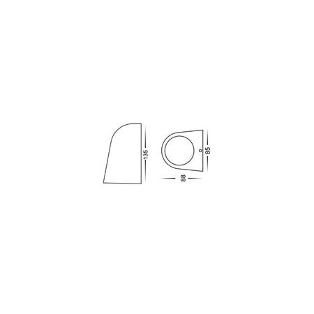 WALL S/M 12V MR16 CONE Antique Brass IP65