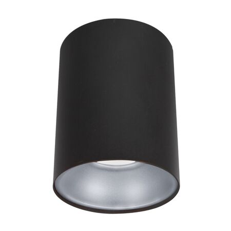 D/L FIXED S/M Fixed GU10 RND Matt Blk+Silver Diff IP20 OD96mm