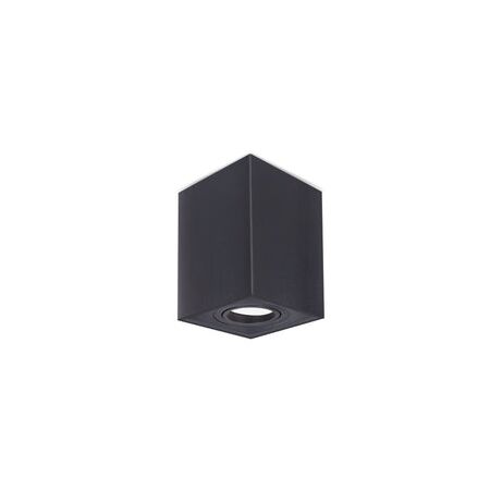 D/L FIXED S/M Gimbal GU10 SQ Matt Blk IP20 L125 x W97mm