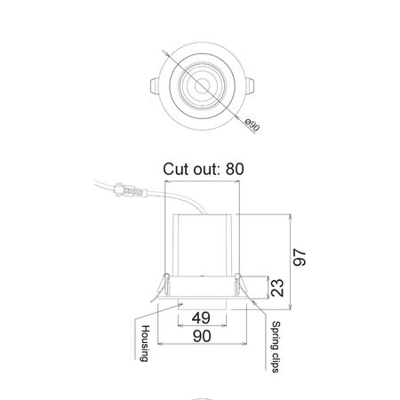 D/L 90 mm Convertible plate WH OD 115mm for TELE1