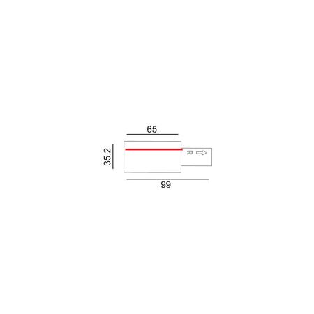 TRACK 3 Circuit 4 Wire 2M BLK (incl LIVE & END CAP)