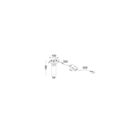 D/L Recessed Adjustable DIMM Spot 10W BLK Tri IP20 90mm 850 Lm