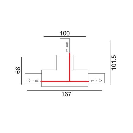 TRACK 3 Circuit 4 Wire Mini Straight Connector BLK