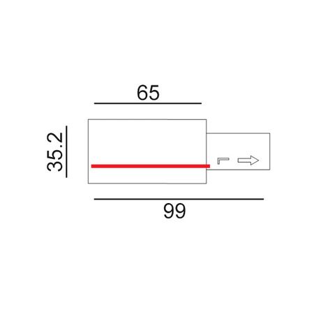 TRACK 3 Circuit 4 Wire Mini Straight Connector BLK