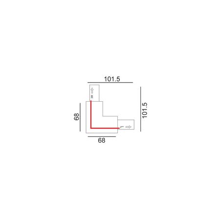 TRACK 3 Circuit 4 Wire End Cap BLK