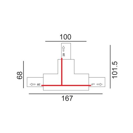 TRACK 3 Circuit 4 Wire 1M WH (incl LIVE & END CAP)