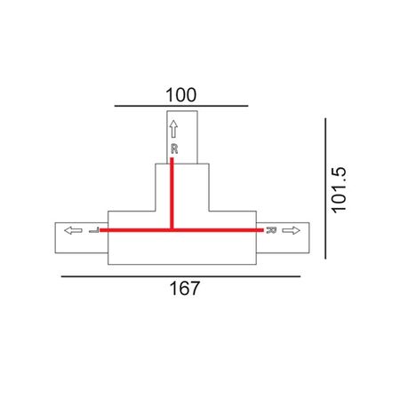 TRACK 3 Circuit 4 Wire 1M WH (incl LIVE & END CAP)