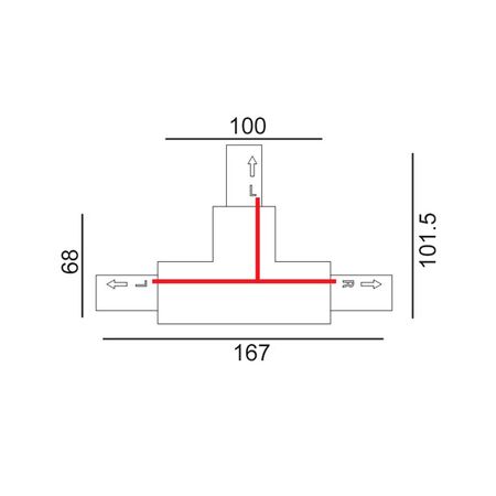TRACK 3 Circuit 4 Wire Flexible Connector BLK