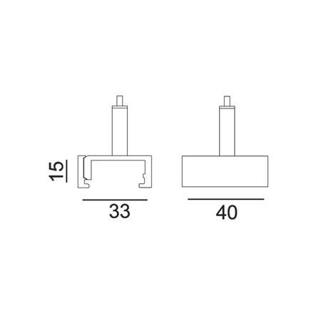 TRACK 3 Circuit 4 Wire Susp Clamp For Track Connection BLK