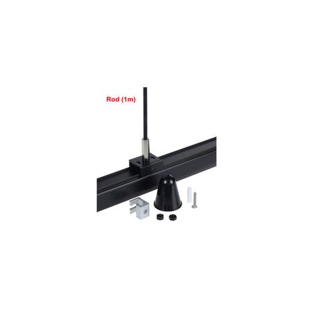 TRACK 3 Circuit 4 Wire Cable Suspension Mnt Ezclick Kit BLk