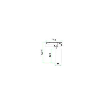 TRACK 3 WIRE 1 Circuit LED HEAD WH 15W TRI 2.7K-6K 1420Lm