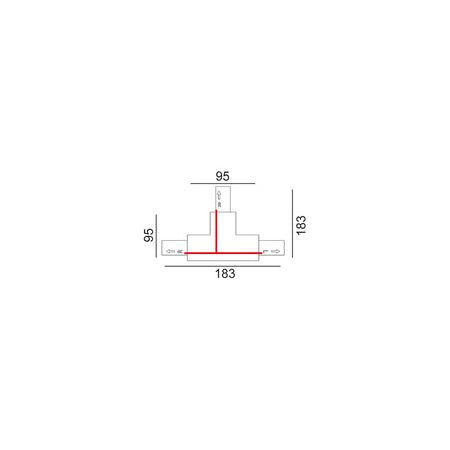 TRACK 1 Circuit 3 Wire Mini Straight Connector BLK