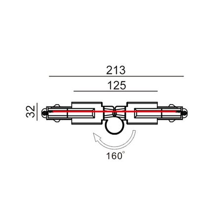 TRACK 1 Circuit 3 Wire Mini Straight Connector BLK