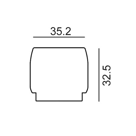 TRACK 3 Circuit 4 Wire Mini Straight Connector WH