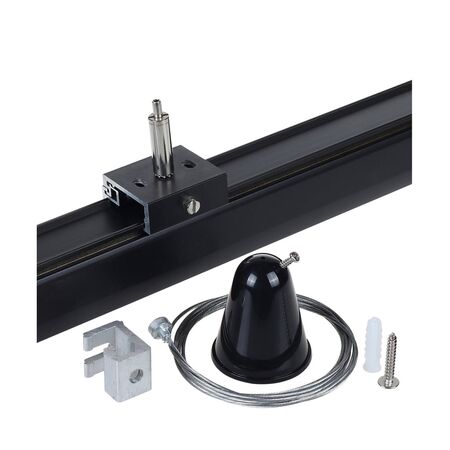 TRACK 3 Circuit 4 Wire Cable Suspension Kit With Spring BLK