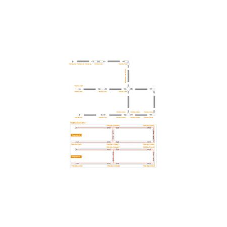 TRACK 3 Circuit 4 Wire End Cap WH
