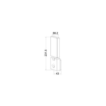 SECURITY S/ADJ LED Wh 4000K IP65 15W w/sensor