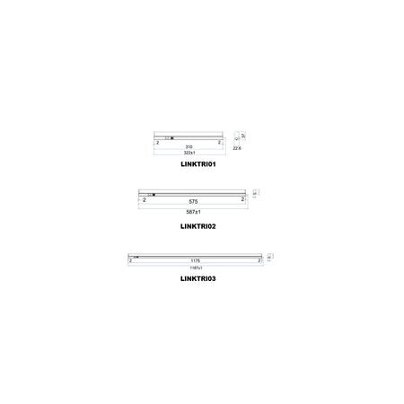 BATTEN LINKABLE LED Slim 18W Tri Wh 1190mm 1400 Lm